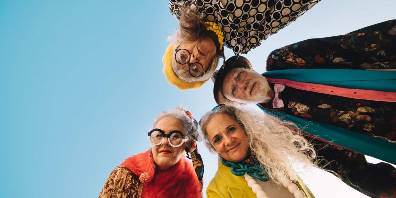 Baby boomers tomándose una foto