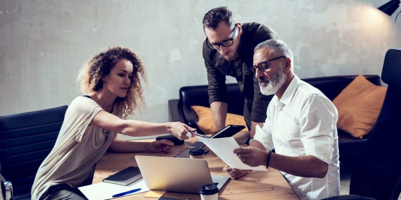 Un equipo de trabajo.