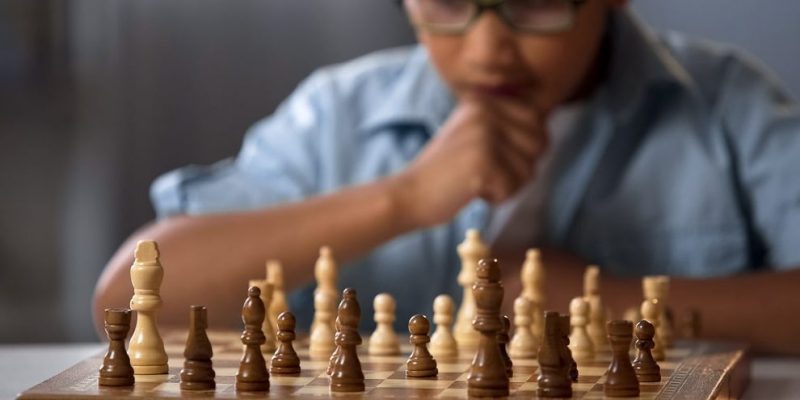 Un jugador de ajedrez