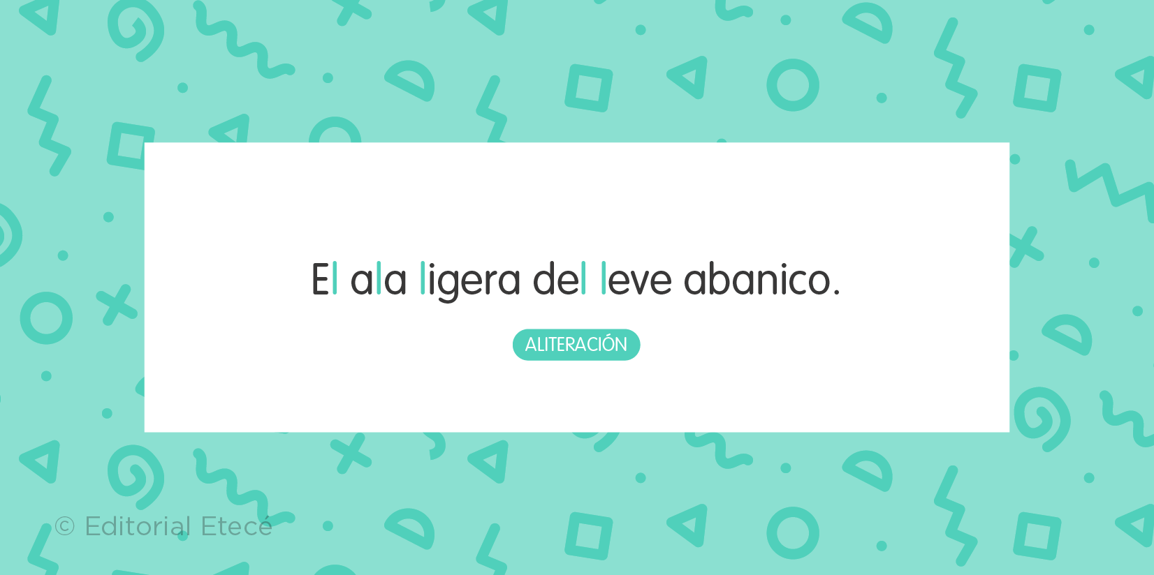 Ejemplo de aliteración.