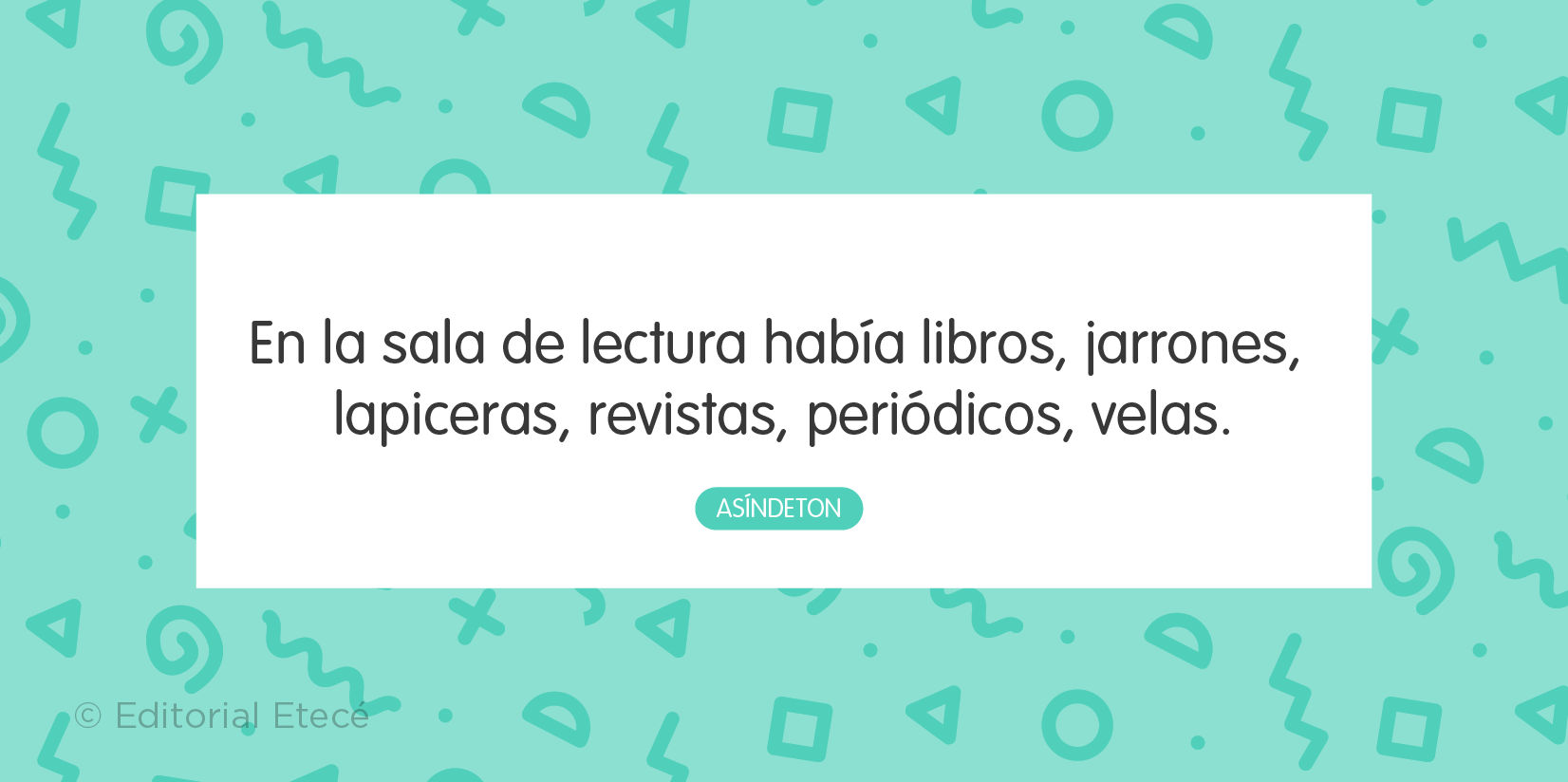 Ejemplo de asíndeton