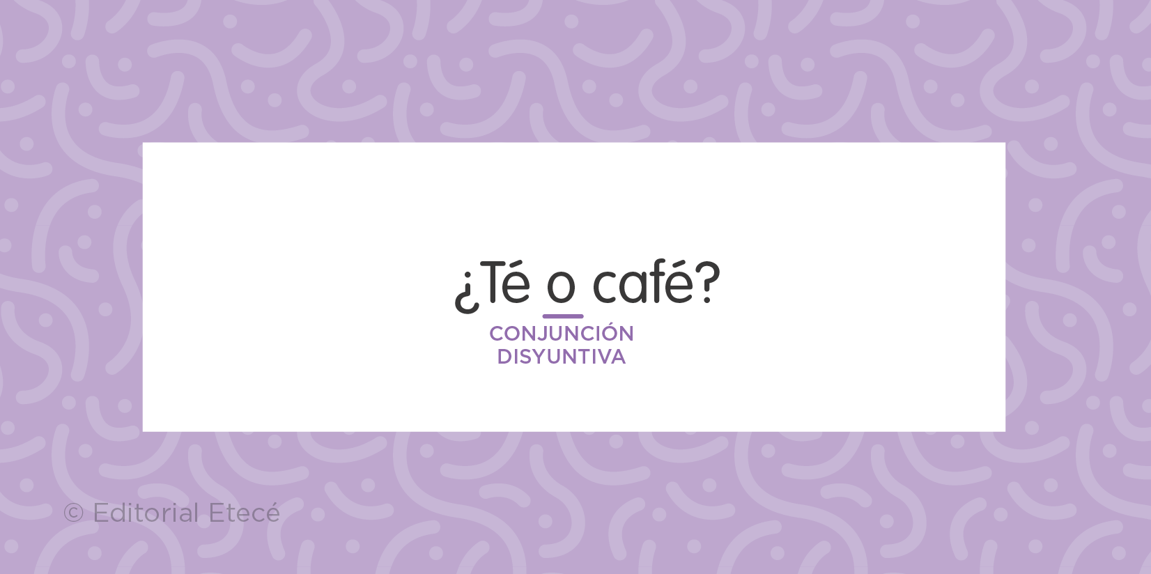 Oración con conjunción disyuntiva