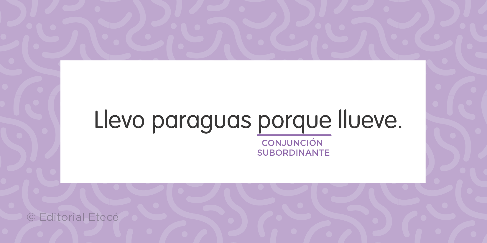 Oración con conjunción subordinante